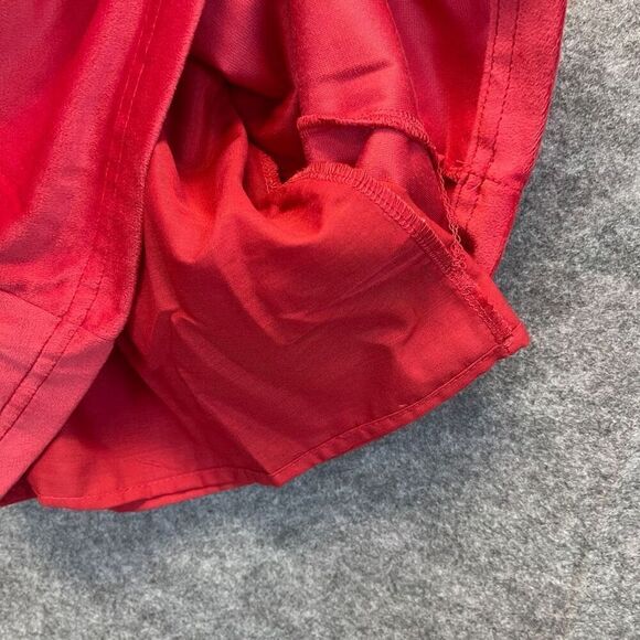 TAHARI Dress Girls Size 8 Pink Velvet Ruffled Lined Square Neck Overall Jumper - Picture 13 of 14